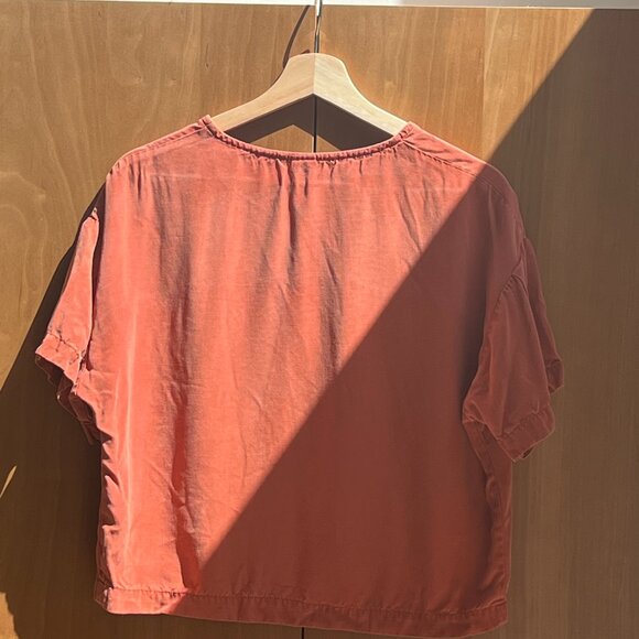 EVE GRAVEL Rust Red Top - Picture 3 of 3